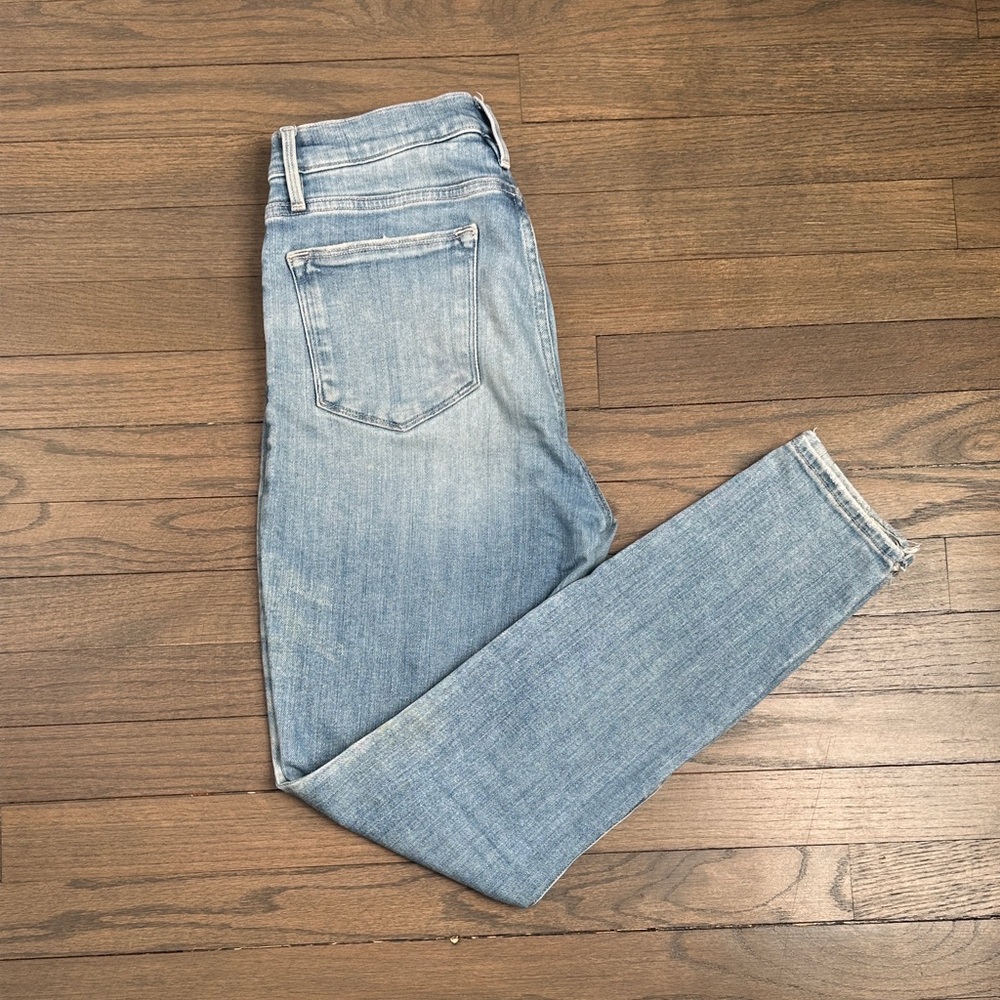 FRAME Le High Skinny distressed jeans